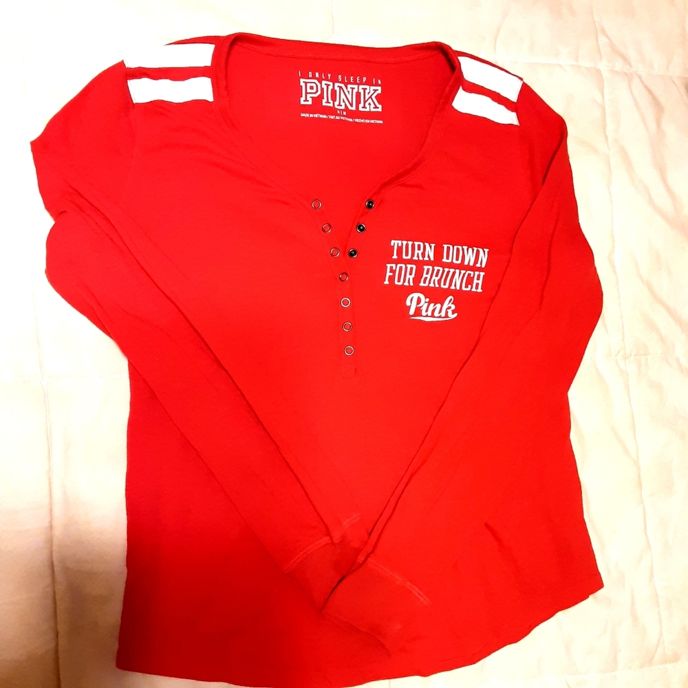 Pink by Victoria's Secret Lounge Top Size M EUC - Picture 11 of 13